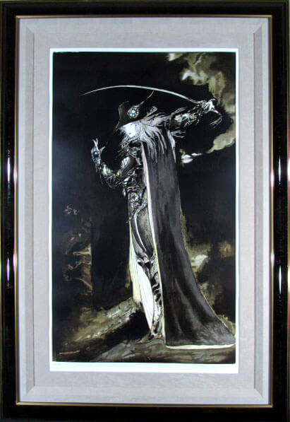 楽天市場】天野喜孝 リトグラフ 1997 黒衣の剣士 : ギャラリー