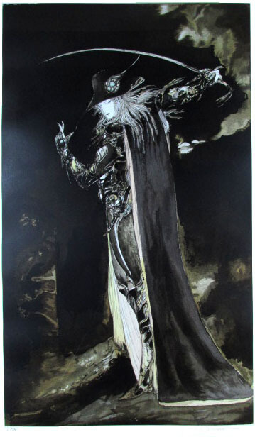 楽天市場】天野喜孝 リトグラフ 1997 黒衣の剣士 : ギャラリー