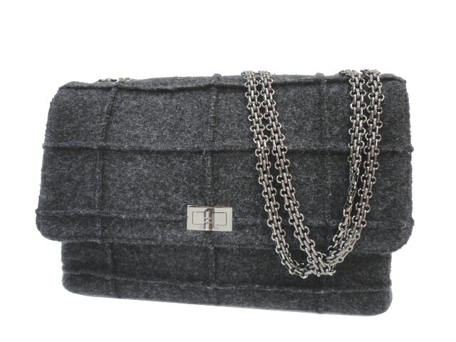 楽天市場】【極美品】CHANEL シャネル 2.55 チョコバー チェーン