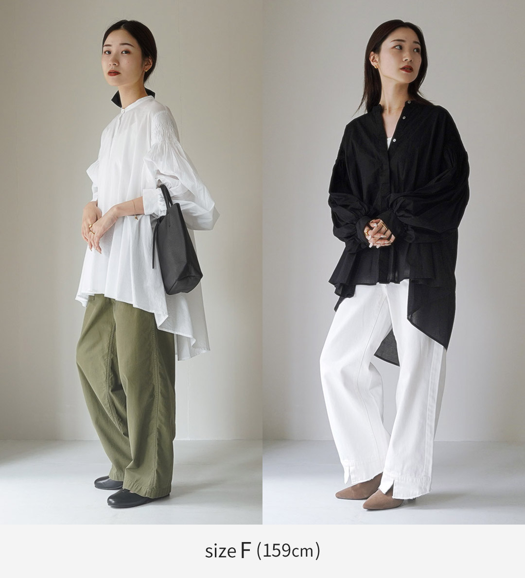 楽天市場】mizuiro ind（ミズイロインド） ピンタック パフスリーブ