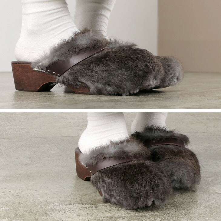 楽天市場】【70％OFF】VINILO（ヴィニーロ） ラビット ファー サボ