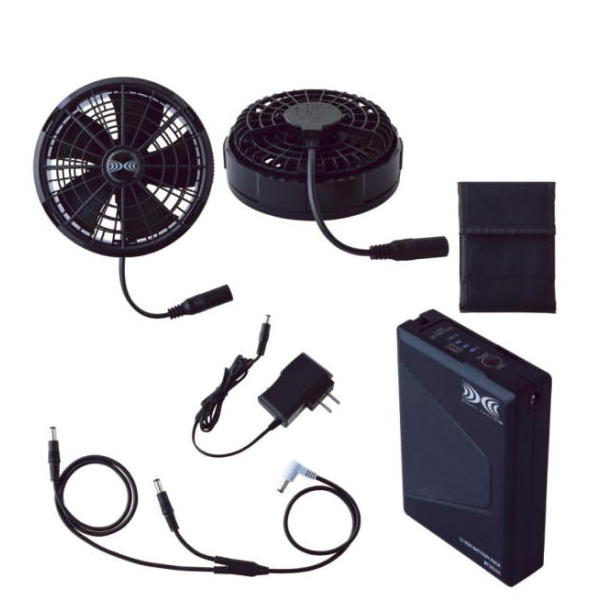 楽天市場】空調服 スターターキット 25V SK25011 ブラック (ファン