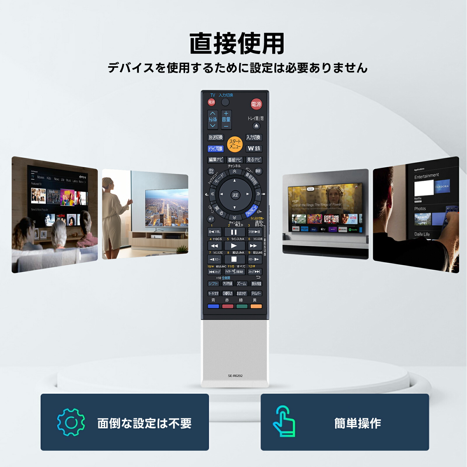 楽天市場】レコーダーリモコン SE-R0292 for TOSHIBA 東芝レコーダー