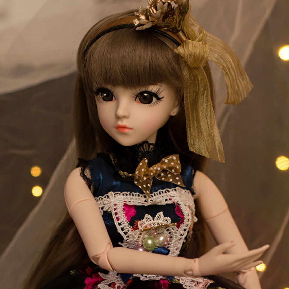 楽天市場】人形 60CM 球体関節人形 BJD 本体 服 ウィッグ 眼球 靴