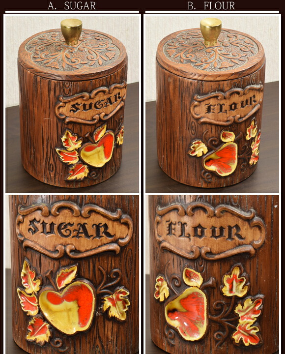 楽天市場】アンティーク セラミックキッチンキャニスタージャー