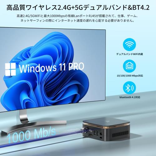 楽天市場】NiPoGi ミニpc n97 mini pc 最大3.6GHz 4C/4T 16GB DDR4