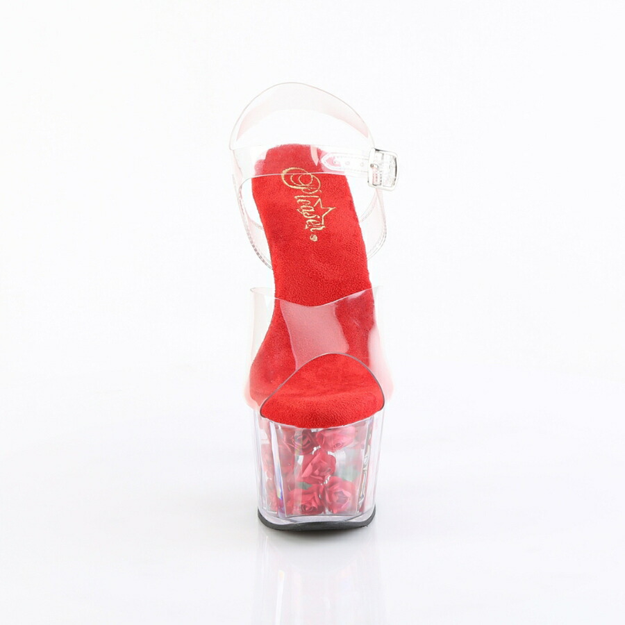 楽天市場】Pleaser プリーザー サンダル 厚底 18cm ヒール 透明 クリア