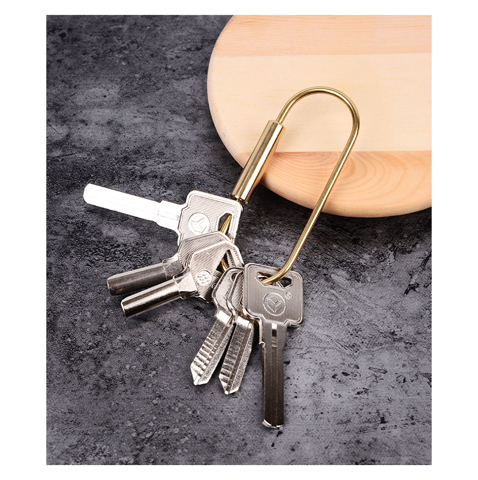 楽天市場】ネジカラビナ カラビナキーホルダー 真鍮 キーリング