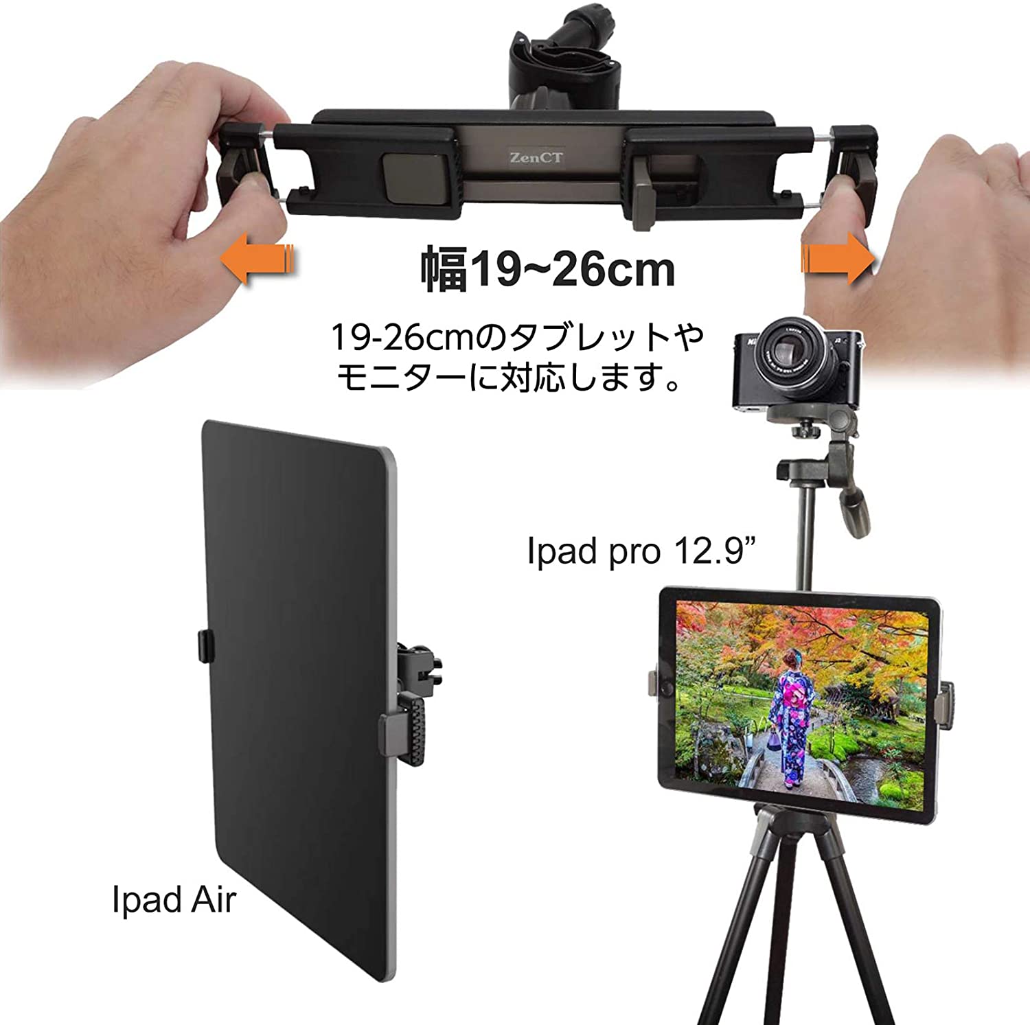 楽天市場】ZenCT CT12 スマホホルダー 二台設置 スマホアタッチメント