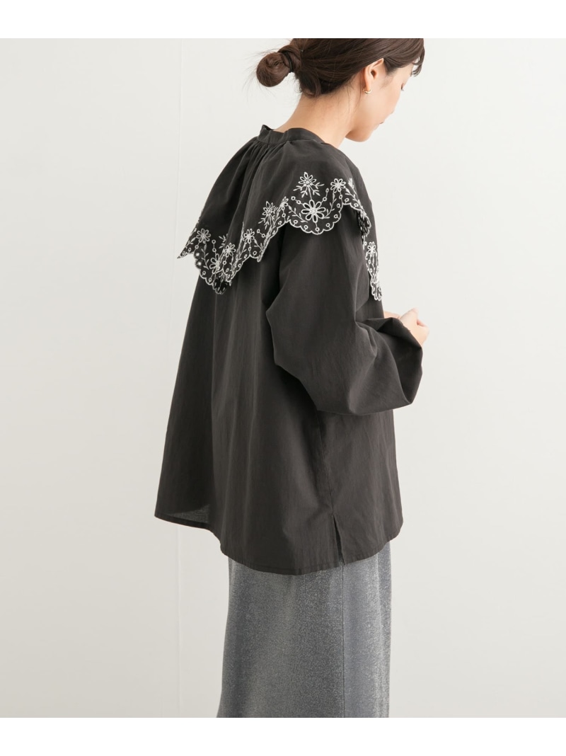 楽天市場】【SALE／50%OFF】レース刺繍ラッフルブラウス URBAN