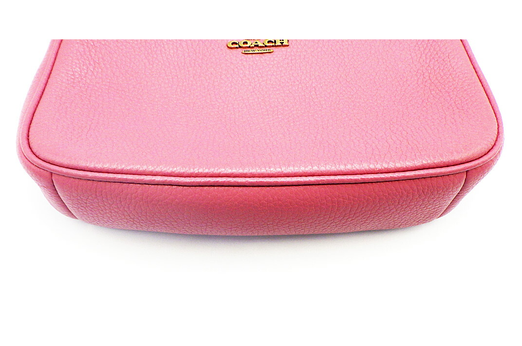 楽天市場】COACH(コーチ） チェーン アクセサリーポーチ 53077 ピンク