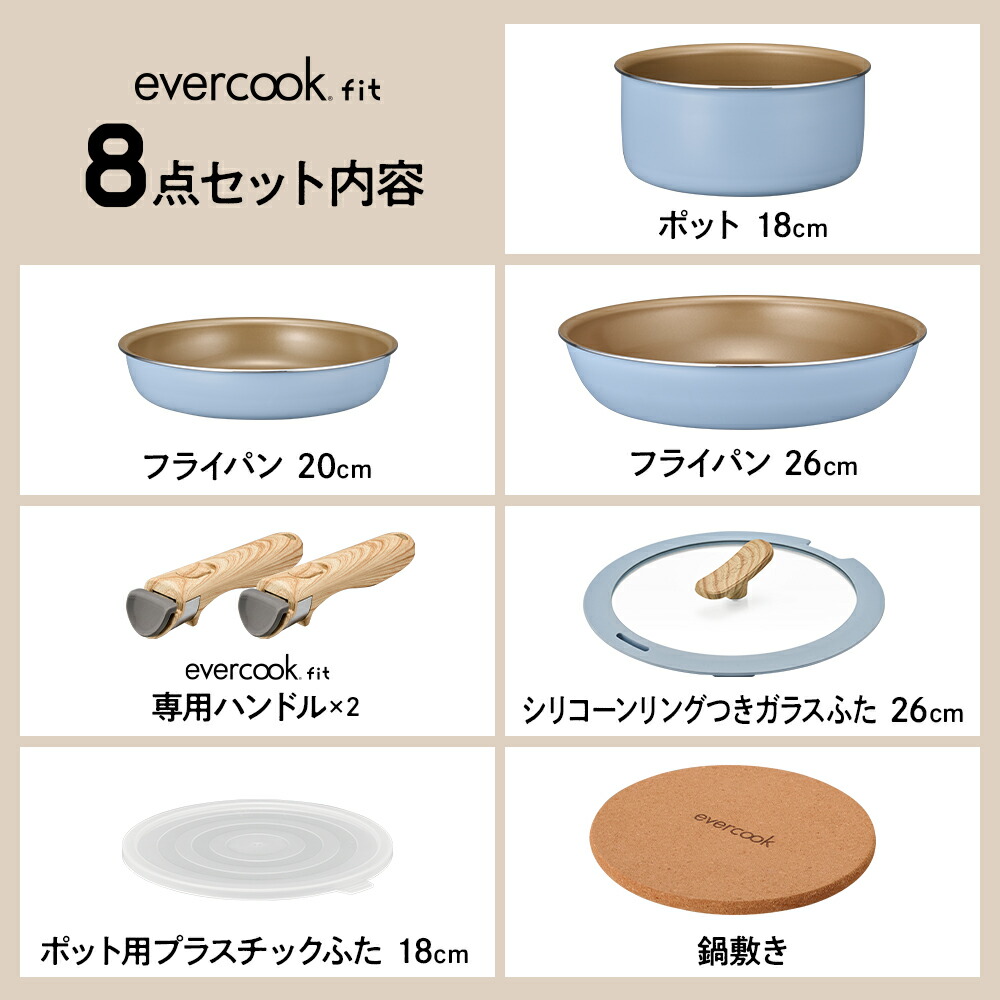 楽天市場】【公式限定】evercook エバークック フライパン fit