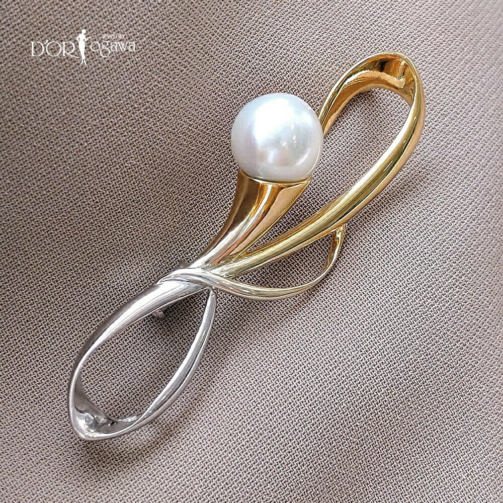 楽天市場】シルバー 白蝶パール ブローチ白蝶真珠本真珠パール