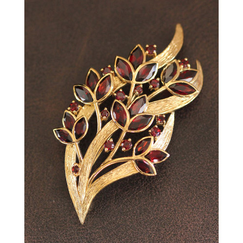 楽天市場】【碌山】 シルバーガーネット ブローチ ロクザン シルバー