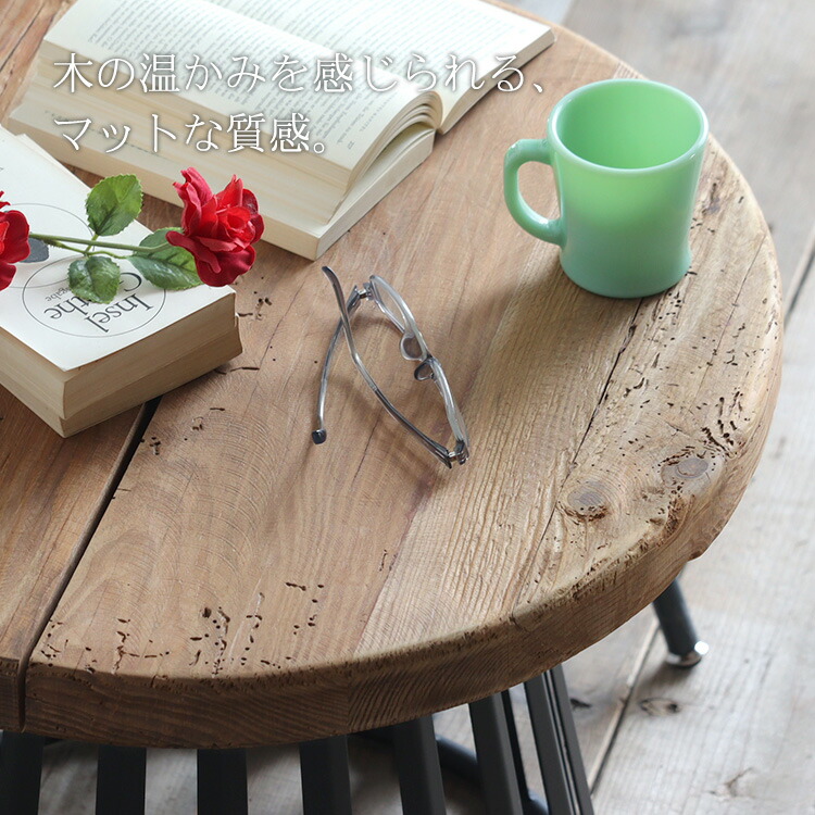 楽天市場】【レビュー特典付き】サイドテーブル 丸 テーブル 木製 丸