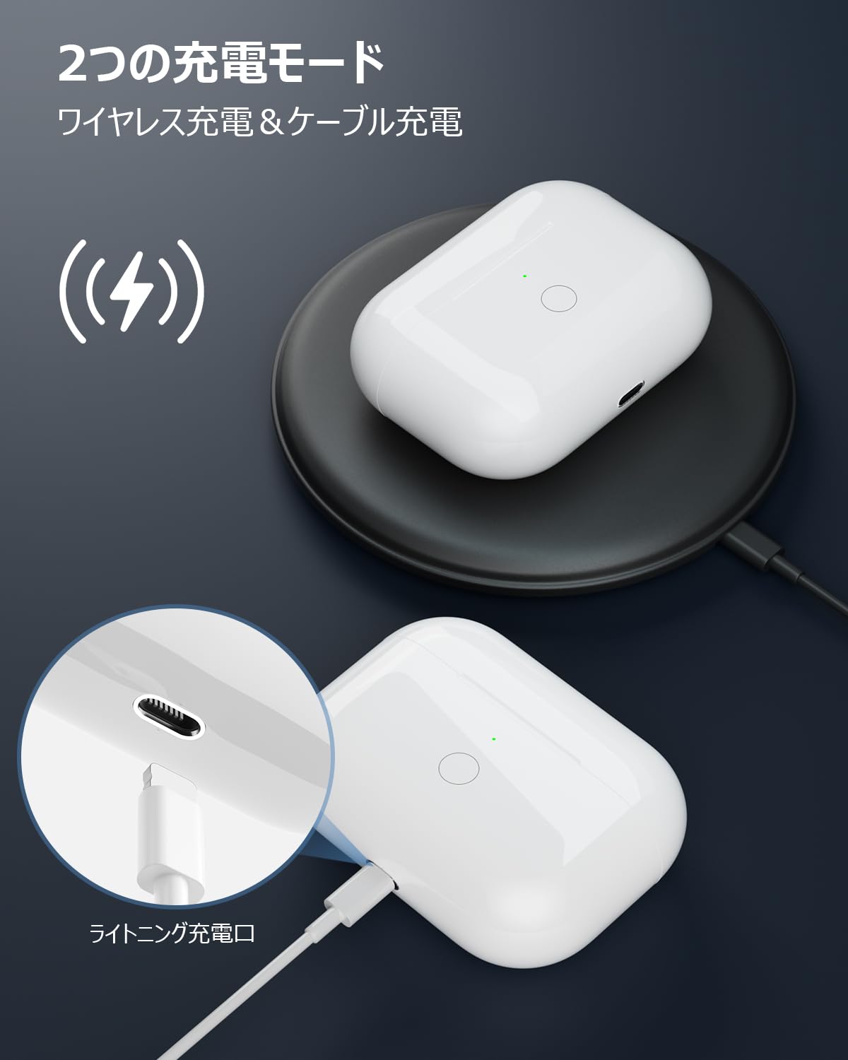 楽天市場】【送料無料】Podick 充電ケース、Airpods Pro第1世代&第2