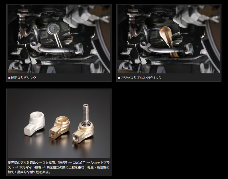 楽天市場】アルファード スタビリンク 30系 アジャスタブルスタビ