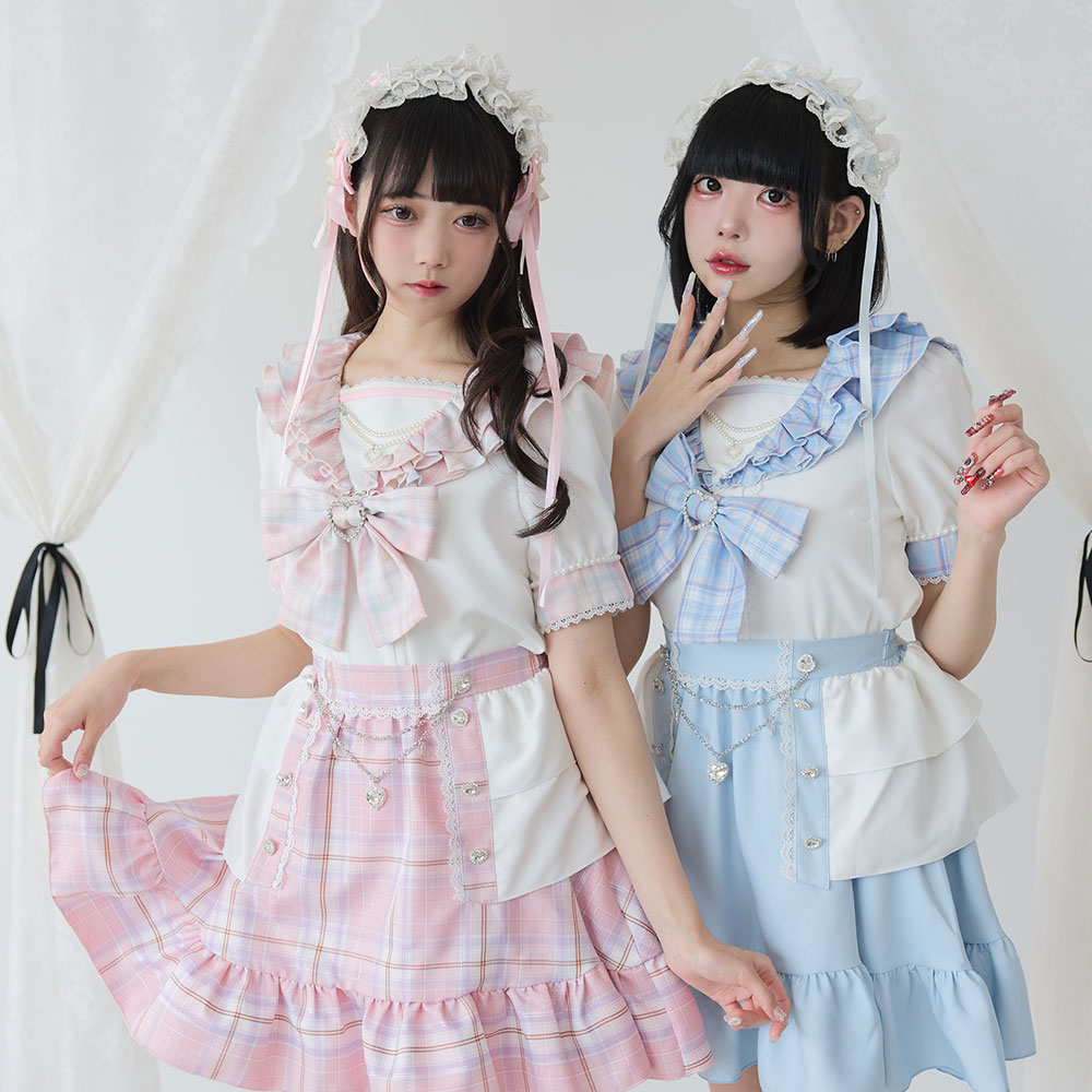 楽天市場】【SALE】二段フリルセーラーブラウス : 夢展望 YUMETENBO