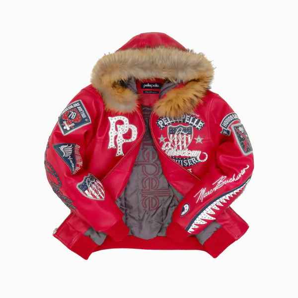 楽天市場】PELLE PELLE AMERICAN BRUISER HOODED ジャケット/レザー