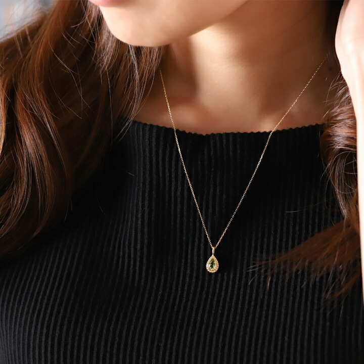 楽天市場】18金 ペンダントトップ k18 レディース シンプル しずく型