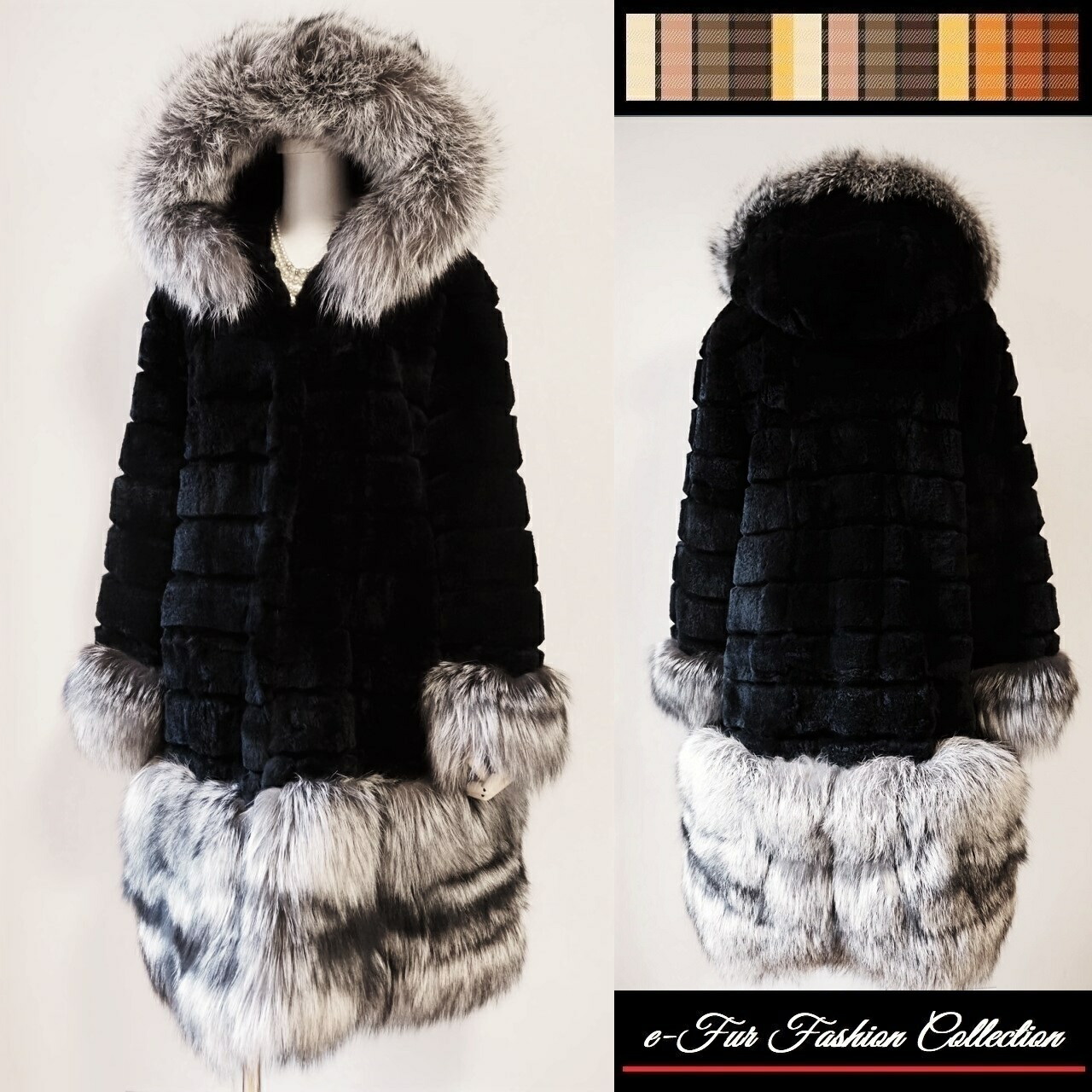 楽天市場】シルバーフォックスファー＆レッキスリアルファーコート