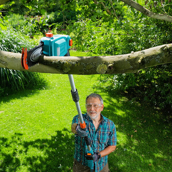 楽天市場】高枝チェーンソー 刃渡り200mm 充電式 14770-56 POWER FOR