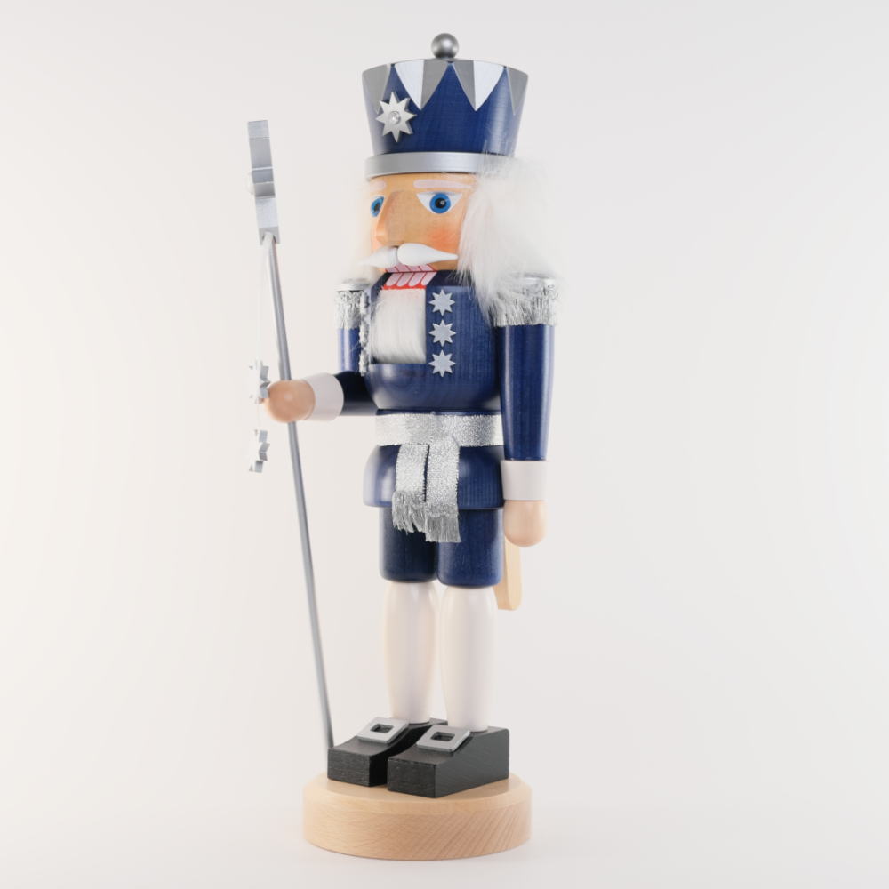 楽天市場】くるみ割り人形 星を持つ王様 （青/銀）約38cm : いーいんて