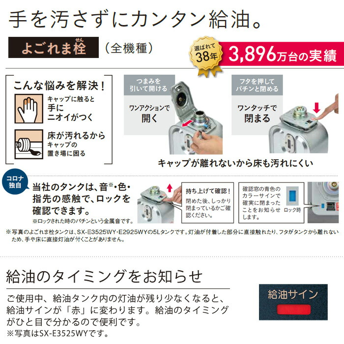 楽天市場】《コロナ》SX-E3525WY 数量限定 2025年モデル SX-E3522WYの