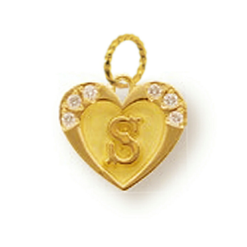 楽天市場】イニシャル K18（モチーフハート）（ペンダントトップ