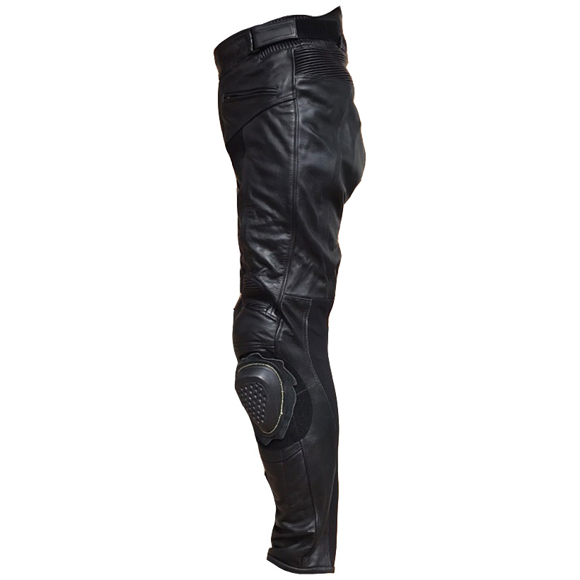 楽天市場】【Clooney】膝カップ入り P06 牛革 カウハイド レザーパンツ