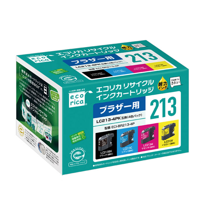 楽天市場】brother 純正インクカートリッジ 4色パック lc213-4pkの通販