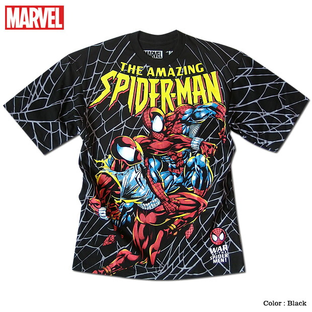 楽天市場】MARVEL マーベル Tシャツ スパイダーマン メンズ プリント