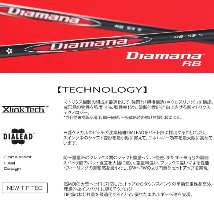 楽天市場】ディアマナRB ドライバー シャフト タイトリスト スリーブ付