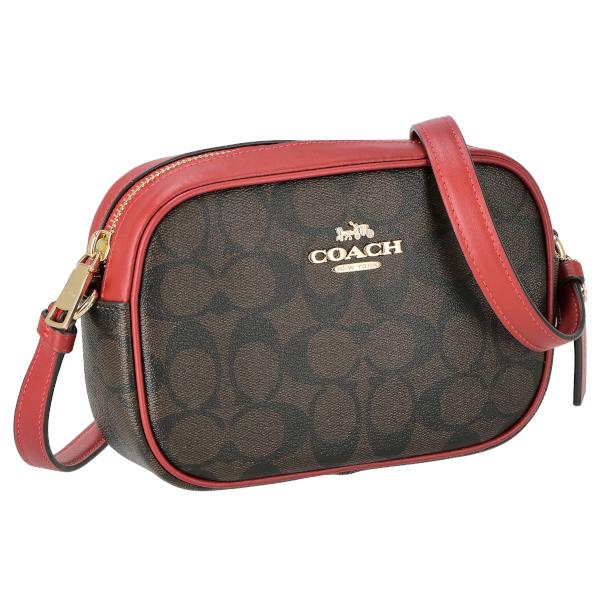 楽天市場】コーチ ショルダーバッグ ブラウンレッドの通販