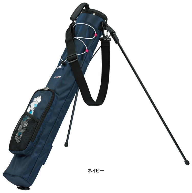 DUNLOP ゴルフバッグ 黒 ゴルフクラブ12本セット付き ダンロップ 一色