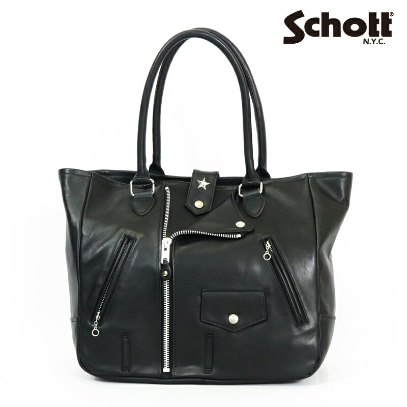 楽天市場】ショット Schott レザー ライダース トートバッグ 牛革