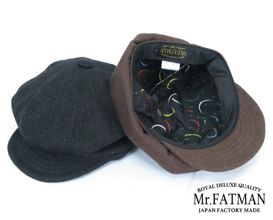 楽天市場】Mr.FATMAN ミスターファットマン 帽子 KEATON NEWSBOY CAP