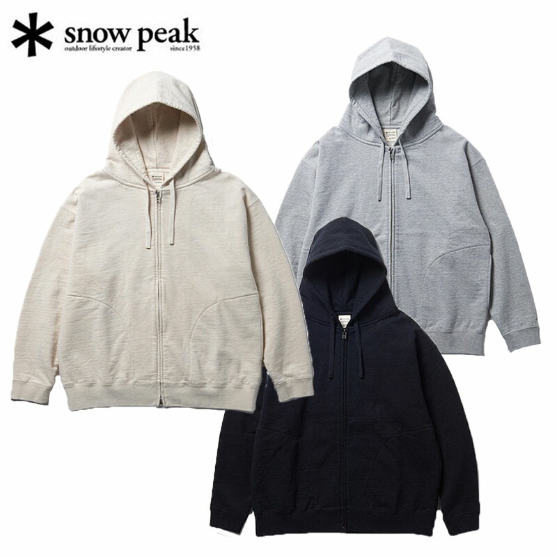 楽天市場】スノーピーク リサイクルコットンジップアップフーディ