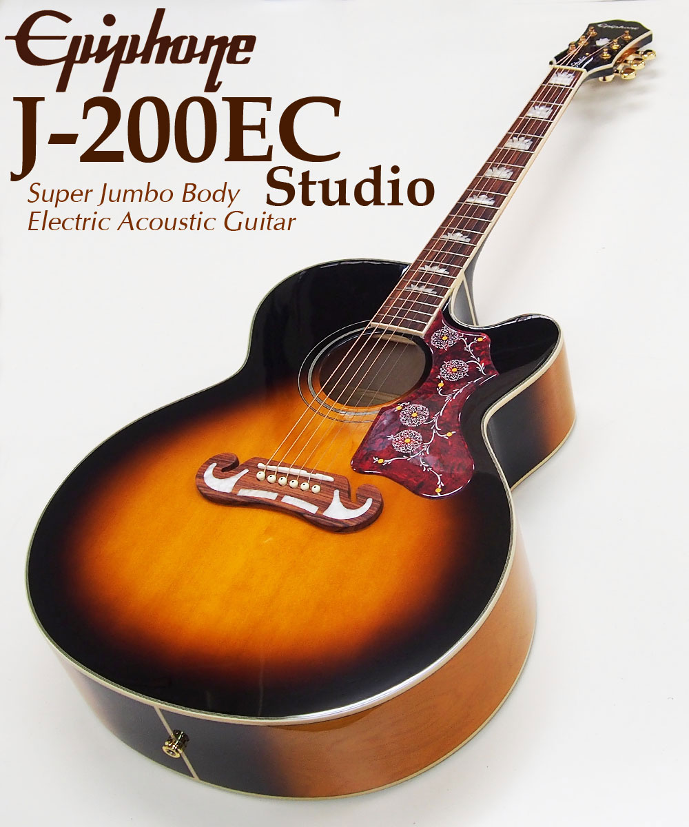 楽天市場】エピフォン アコースティックギター Epiphone J-200EC