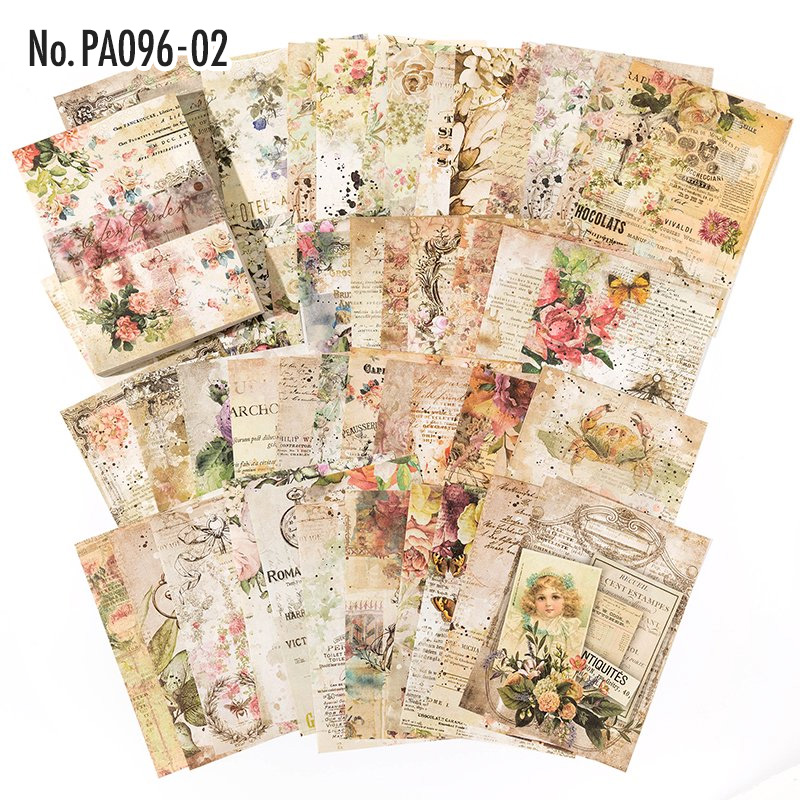 楽天市場】PA096 紙物素材 コラージュ 素材 デザインペーパー