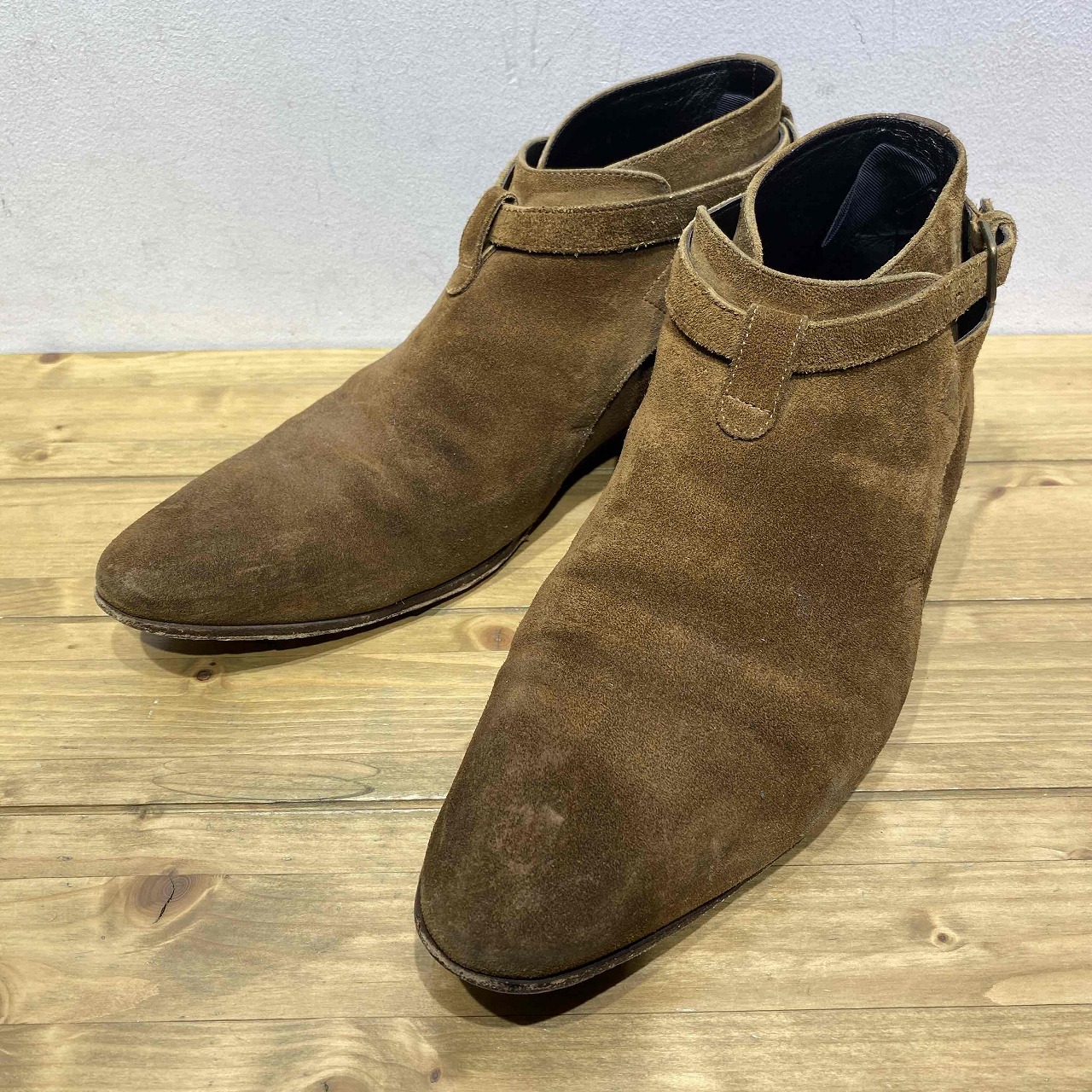 楽天市場】SAINT LAURENT PARIS アンクルストラップ スエード