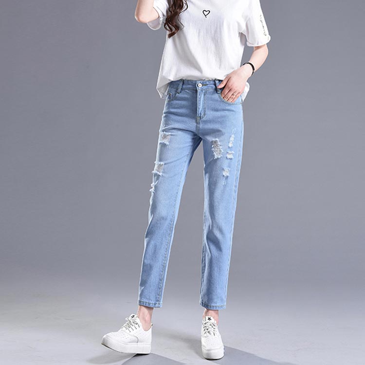 楽天市場】全4色×8サイズ！ダメージデニムパンツ レディース ダメージ