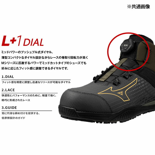 楽天市場】ミズノ 安全靴 ALMIGHTY TDII 81H BOA F1GA251062 レッド