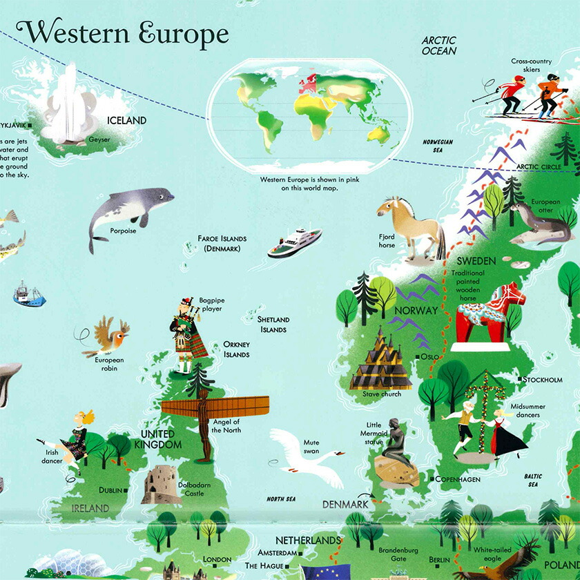 楽天市場】英語と地理がいっしょに学べる パズル 世界地図