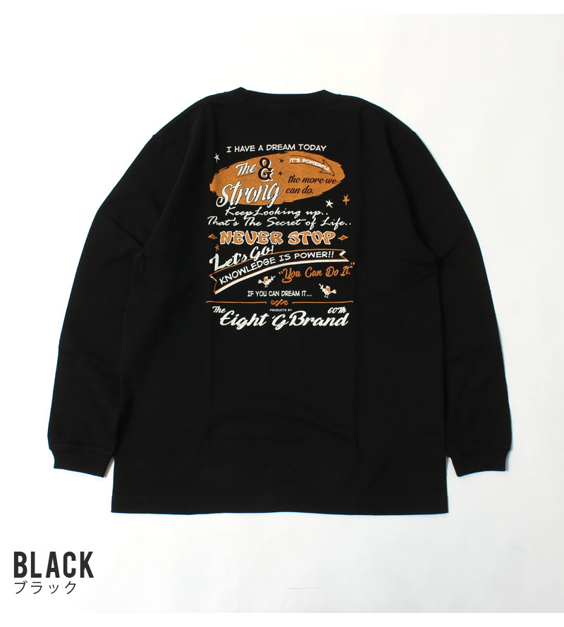 楽天市場】エイトジー ロンT メンズ アメカジ 長袖Tシャツ カットソー