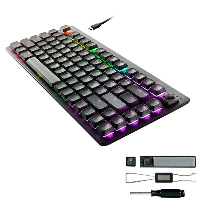 楽天市場】エレコム V custom ゲーミング キーボード 75％サイズ