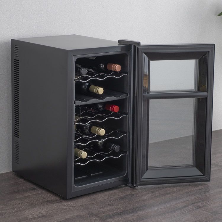 楽天市場】ワインセラー 2温度 小型 家庭用 18本 50L ブラックペルチェ