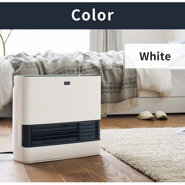 楽天市場】大風量加湿セラミックファンヒーター KJKC125D1-W ホワイト