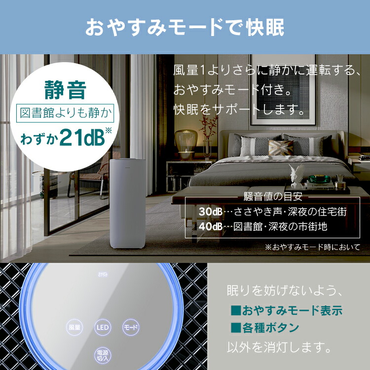 楽天市場】[400円OFFクーポン/くらしにプラス] 空気清浄機 大型 36畳