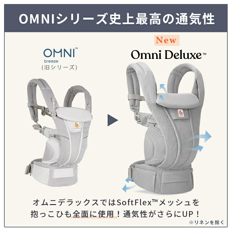 楽天市場】【公式】 エルゴベビー オムニ デラックス ブルーデイジー